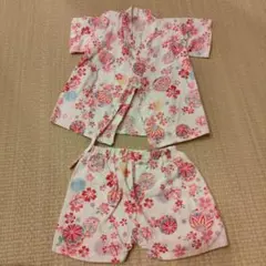 ベビー甚平 80cm 桜と手鞠柄 西松屋