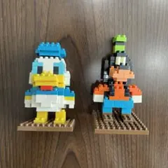 ナノブロック　ディズニー　ドナルド　グーフィー