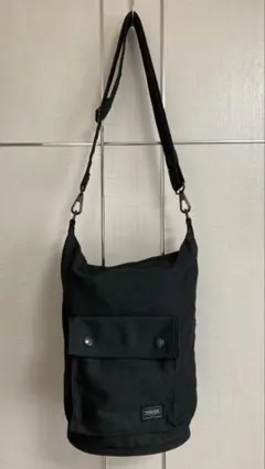 h*3様 【大人気】PORTER ポーター ブラック キャンバス 縦型 ショルダ 