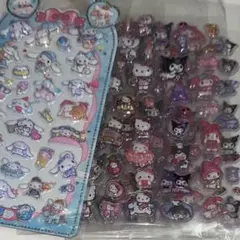 【5枚セット】ぷくぷくゆめかわおすそ分けキャラクターシール