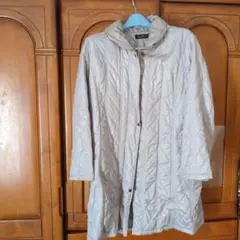 SIENZA ベージュ キルティングダウンジャケット