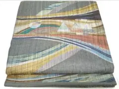 限定価格‼️ 太鼓柄袋帯　幾何学文　金糸　正絹