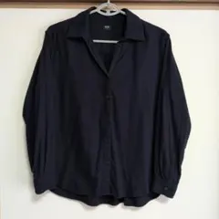 ユニクロブラウス　サイズS 紺