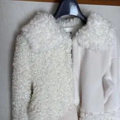 早い者勝ち最終お値下げです　新品未使用　FURFUR ボアコート ホワイト