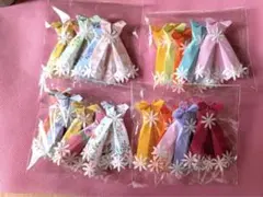 折り紙 ラッピング飾り用 ミニドレス 花柄＋無地 100個