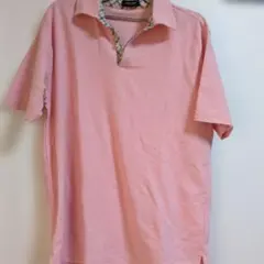COMME CA ISM ピンク ポロシャツ L
