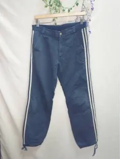 ストライプ ワークパンツ