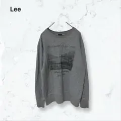 t276 リー フォトプリントスウェット グレー M ゆったり メンズ 長袖のサムネイル
