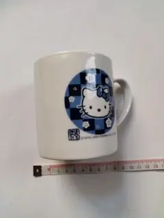 ハローキティ マグカップ 2004年 サンリオ 平成レトロ 市松模様
