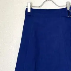 VIS ロングスカート フレア ウエストゴム ポケット付き シンプル 裏地付き