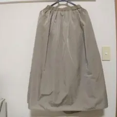 ナイロン ベージュ フレアスカート