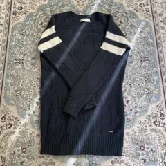 Hollister ネイビー 長袖ニット XS