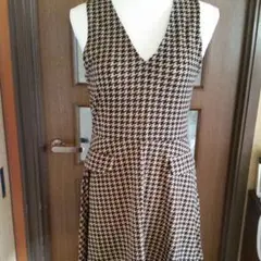 千鳥柄　ジャンパースカート最終価格