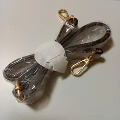 バッグストラップ　ベージュ　合成皮革 ショルダーストラップ ゴールド金具