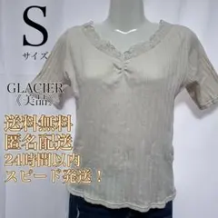 【美品！】グラシア★GLACIER★レース使いプルオーバー★半袖★カットソー★S