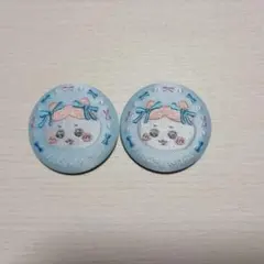 ちいかわ刺繍缶バッジ2 ハチワレ 2個セット