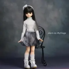 msdr-26-5089薄グレー長袖Tとバルーンスカートウォーマーピュアニーモ