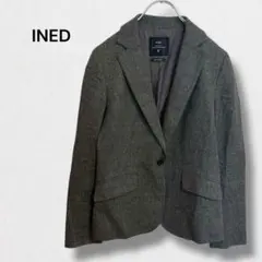 イネド テーラードジャケット ウール100％ 日本製 アウター フォーマル 長袖