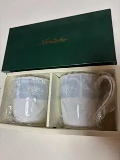 未使用　ノリタケ レースウッドゴールド マグカップ　ペアセット 新品