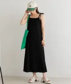 カスタネ　ジャガードレースキャミワンピース