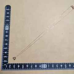 ツツミ K10ピンクゴールド ハートモチーフ ダイヤ付きネックレス　美品