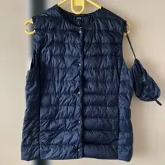 UNIQLO ウルトラライトダウンベスト　Sサイズ 紺　ネイビー　袋あり