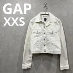 新品XXS【GAP】ストレッチデニムジャケット ホワイト