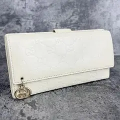GUCCI グッチシマ インターロッキング GGチャーム レザー 長財布