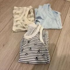 春夏服男の子用タンクトップ3枚セット 100cm
