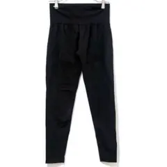 ヨガウェア スポーツレギンス 黒【L】ハイウエスト 伸縮性抜群 ジム ランニング