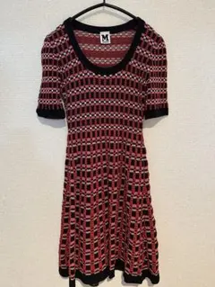 MISSONI 幾何学模様 ニットワンピース Mのサムネイル