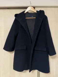 SLOBE IENA ネイビー フード付きコートのサムネイル