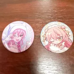 まねきねこコラボ 城ヶ崎美嘉 缶バッジ2種セット