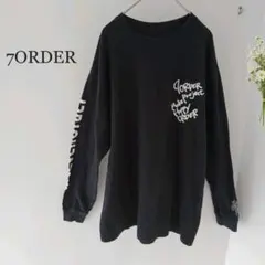 セブンオーダー 長袖Tシャツ ブラック コットン ONE FC限定盤付属