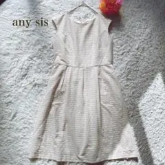 any sis エニィスィス【M】ストライプ ノースリーブ ワンピース