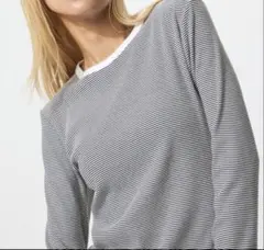 UNIQLO ソフトリブT WHITE, M
