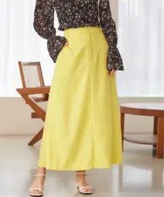 美easyリネンライクAラインスカート