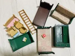 シルバニアファミリー　緑の家具　まとめ売り