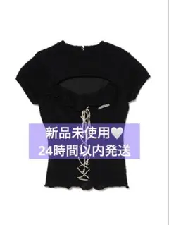 トップス ANDMARY Fleur frill knit tops black ANDMARY Fleur frill knit tops 未使用 タグ付き 黒 - メルカリ