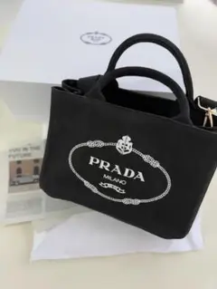 PRADA エコバッグナイロントートバッグ プラダ PRADA エコバッグ トートバッグ 黒 ピンク ナイロン
