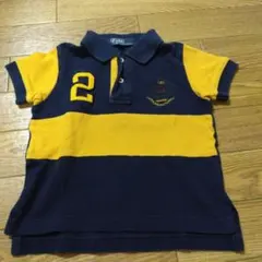 ポロラルフローレン　半袖ポロシャツ　80cm ネイビー　イエロー