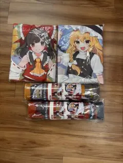 東方Project 大判タオルケット 大判ラバーマット　4枚セット