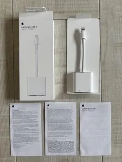 純正Apple Lightning - USB 3カメラアダプタ