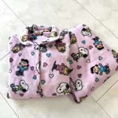 ピンクもこもこ スヌーピーパジャマ