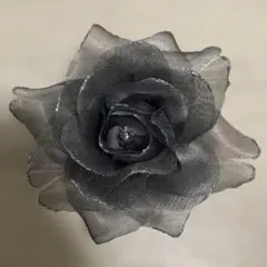 シルバー メッシュ ブローチ