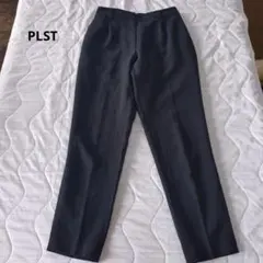 プラステ PLST スラックス パンツ 黒 シンプル フォーマル オフィス 通勤