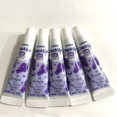 新品未開封CheckUp グレープ歯磨きジェル 5本セット　ミニサイズ10㌘