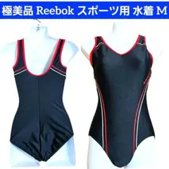 極美品 Reebok スポーツ用 水着 M 競泳 練習 ワンピース 黒のサムネイル