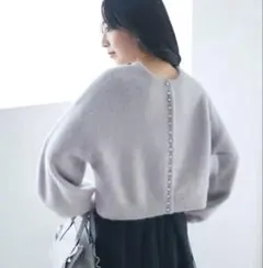 【未使用級】23区 中村アン着用 シープレザー ノーカラーシングルジャケット38 23区【中村アンさん着用】シープレザーノーカラー ジャケット 38