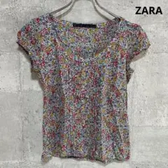 ザラ　ZARABASIC 半袖 シャツ S 花柄